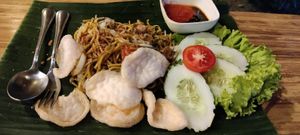 Noodles with veggies at Ecolodge Bukit Lawang  in Bukit Lawang