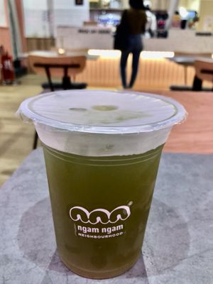 Cucumber lime mint water  at Ngam Ngam Neighbourhood in Kuala Lumpur