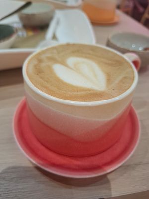 Oat milk latte at Ngam Ngam Neighbourhood in Kuala Lumpur