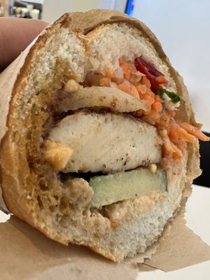 Plant-based bahn mi, just ask for their plant-based mayo!  at SFO - Bun Mee - T1 in San Francisco