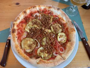 Vegan Pizza at Mamma Grazia in Fuerteventura