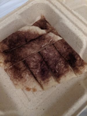 Cinnamon sugar breadsticks! Modified with oil not butter and no icing. at Leonardo's Pizza in Burlington