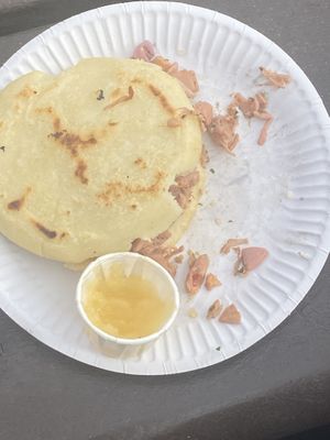 Arepas  at Tina's Box in West London