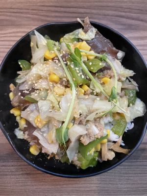 Tuna rice bowl  at Tian Zhi Yu - Heaven Driven Vegan 天之御草食 in Kaohsiung