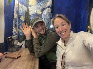 Look at us, happy with this hidden gem  at Tian Zhi Yu - Heaven Driven Vegan 天之御草食 in Kaohsiung