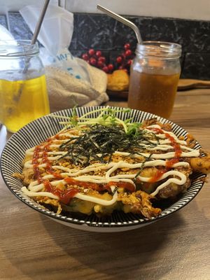 Japanese pancake  at Tian Zhi Yu - Heaven Driven Vegan 天之御草食 in Kaohsiung