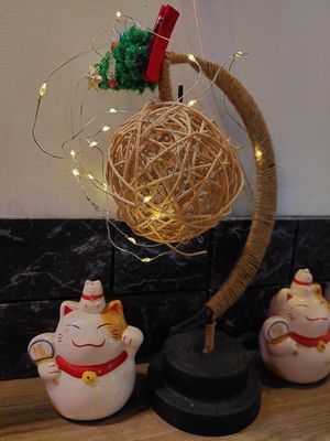 So many little deco details! at Tian Zhi Yu - Heaven Driven Vegan 天之御草食 in Kaohsiung