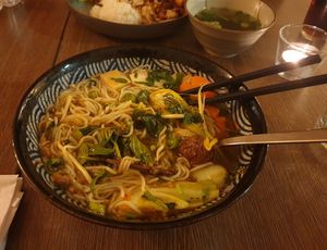 Bun hue soup (so good, I already started eating before taking the pic) at Mâm Chay in Dusseldorf