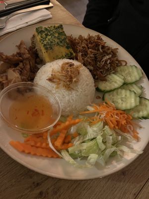 Das Hauptgericht mit Ei (!) - mein Vater fand es super lecker!!   at Mâm Chay in Dusseldorf