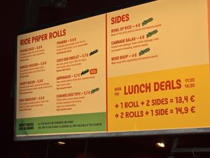 Menu at Knees To Chin in Ghent