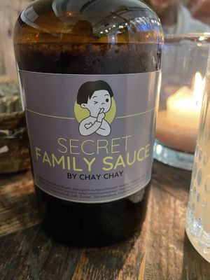 Secret Family Sauce by Chay Chay  at Chay Chay by royals and rice in Muenster