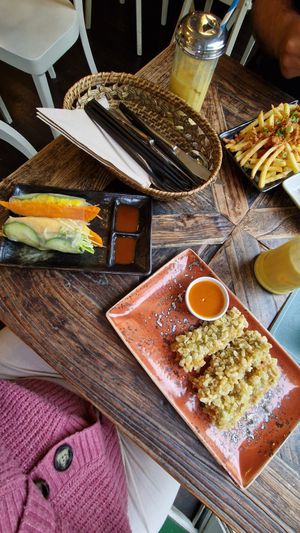 Summer rolls & Crispy Tofu Sticks at Chay Chay by royals and rice in Muenster