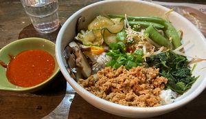 Bibimbap (with sauce on the side as option)  at Chay Chay by royals and rice in Muenster