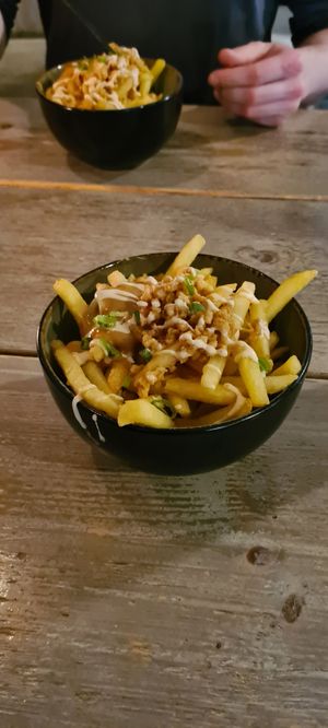 Loaded Peanutbutter Fries at Chay Chay by royals and rice in Muenster