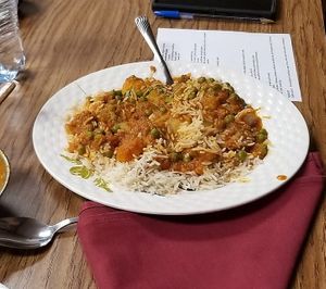 Aloo Mutter at Rasoi Indian Restaurant in Decatur
