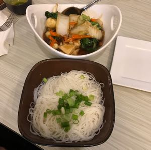 vegan stir fry with vermicelli  at Taste of Saigon in Calgary