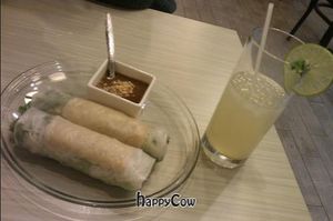 Salad Rolls with Peanut Sauce at Taste of Saigon in Calgary