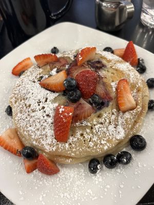 Vegan pancakes   at Toast Coffee + Kitchen in Long Beach