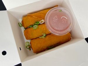 vegetable spring rolls (takeout) at Biang Biang Noodles  in Seattle
