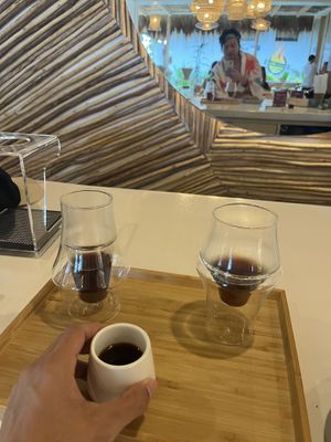 Trying to be coffee lover lol   at PLNT+HRVST in El Nido