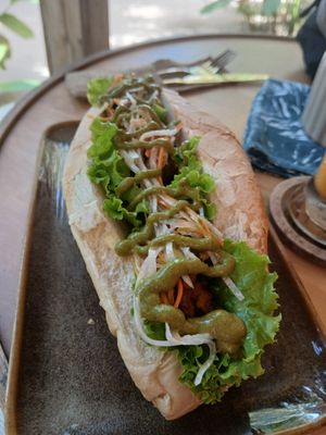 Lemongrass bahn mi at PLNT+HRVST in El Nido
