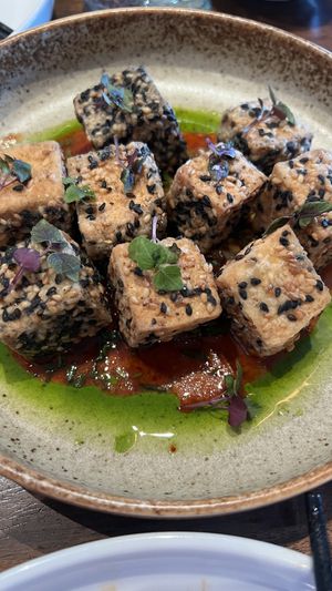 Sesame tofu   at Fudog in Wanaka