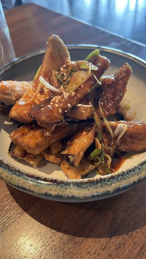 Crispy eggplantt  at Fudog in Wanaka