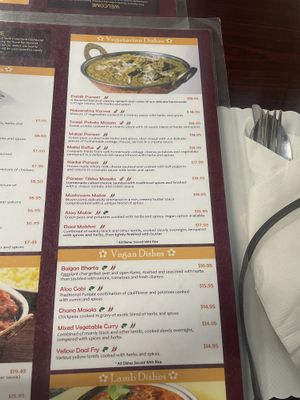 Vegetarian Menu  at New Kamana Kitchen in Honolulu