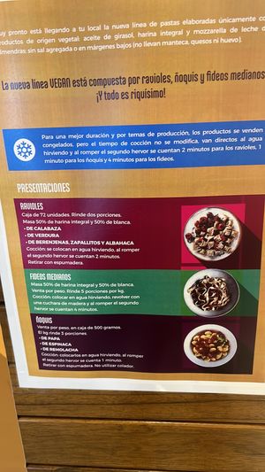 Options   at La Juvenil Pastas in Buenos Aires