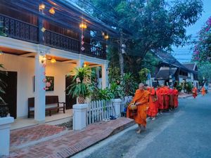the B&B rom the street at Lotus Corner Vegan and Plant Based B&B in Luang Prabang