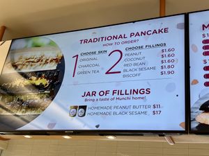 Menu   at Munchi Pancakes in Central Singapore