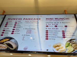 Menu   at Munchi Pancakes in Central Singapore