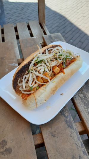 Tofu sandwich at Migag Korean Street Food in Gouda