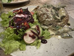 Jacket potato zucchini   at Fabrik Urban House in Brno