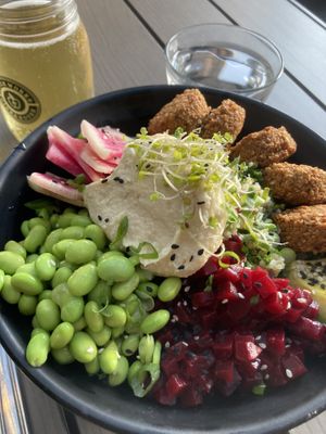 Falafel salad  at Mill Street Brewery in Toronto