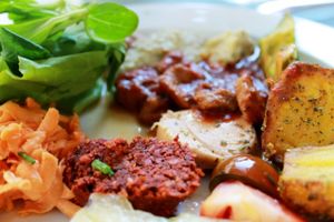 selection from the buffet at Vegelateria in Zurich