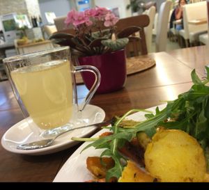 Ginger tea w/ lemon at Vegelateria in Zurich