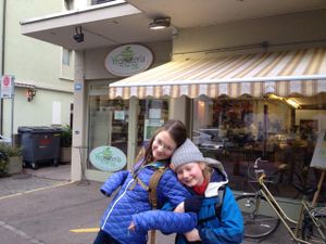 happy British vegans after Vegelateria at Vegelateria in Zurich