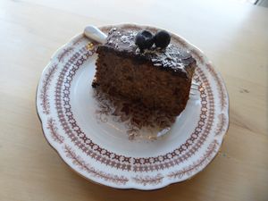 Vegan banana bread at Mandel in Tartu