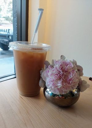 Iced Americano with oat milk #Veganuary at Project Coffee - Siesta Center in Sarasota