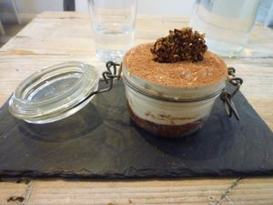 The Tiramisu (excellent!) at Nama Artisan Raw Foods in West London