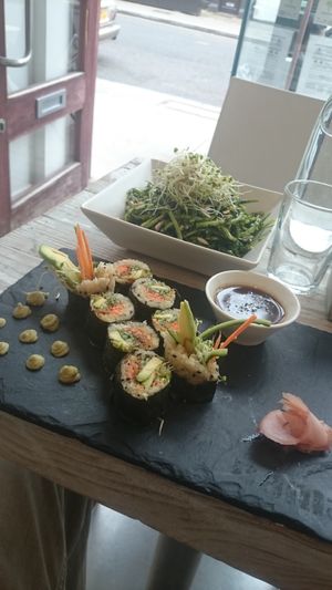 Sushi at Nama Artisan Raw Foods in West London