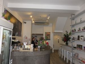 interior (ground level) at Nama Artisan Raw Foods in West London