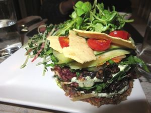 main course at Nama Artisan Raw Foods in West London