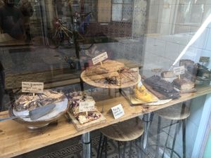   at Green Bazar Café in Mirepoix