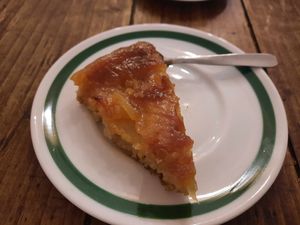 Tarte tatin at Green Bazar Café in Mirepoix