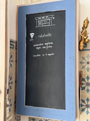   at Green Bazar Café in Mirepoix