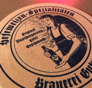 beer mat at Cafe Brazil in Erlangen