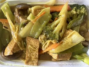 Buddhist Delight with Curry Sauce  at Lucky Wok Chinese Restaurant in Lisle