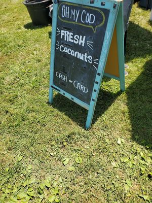 Sign at Oh My Cod - Vegan Seafood in Palm Coast